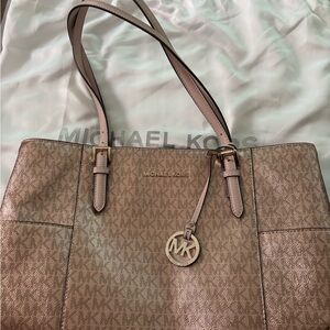 Michael Kors Light Champagne Pink Monogram Tote